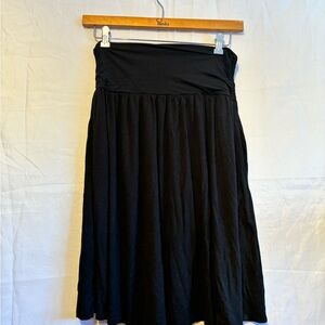 Elegant Black A-Line Women's Skirt
